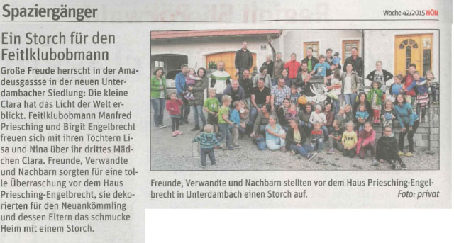 Nachwuchs beim Obmann